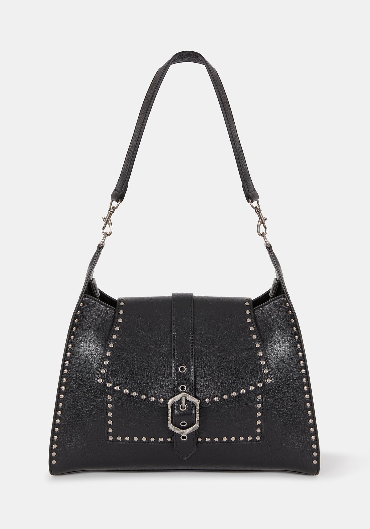 Trogan Rivet Buckle Shoulder Bag