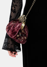 Zariah Embroidered Kiss Lock Bag