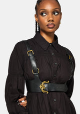 Fleur De Lis Buckle Harness