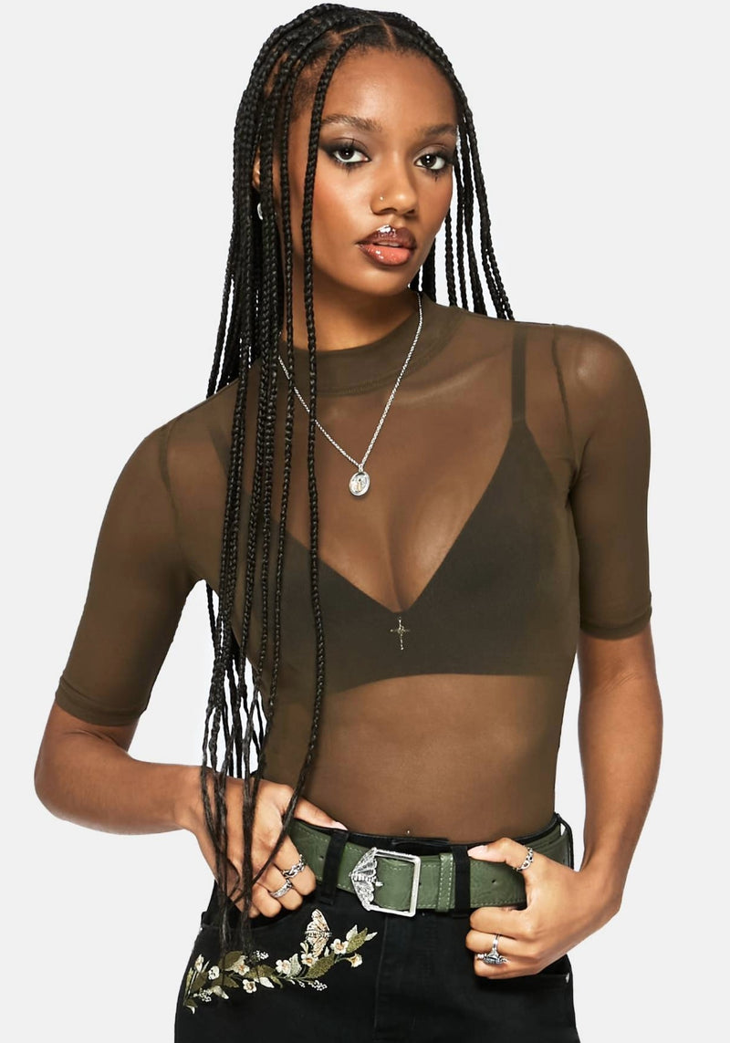 Rosamoth Debossed Buckle Belt - Green