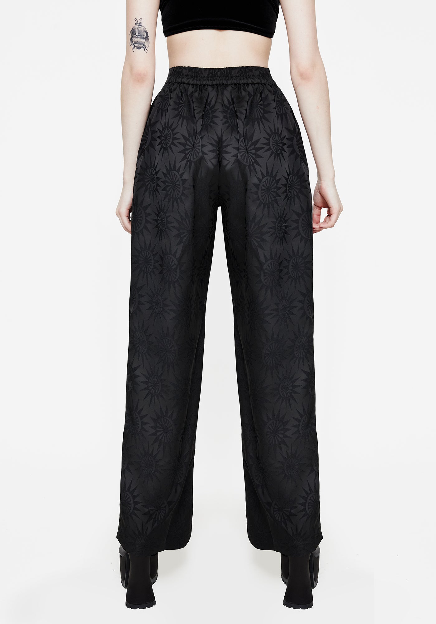 Semine Celestial Printed Wide Leg Trousers | Disturbia