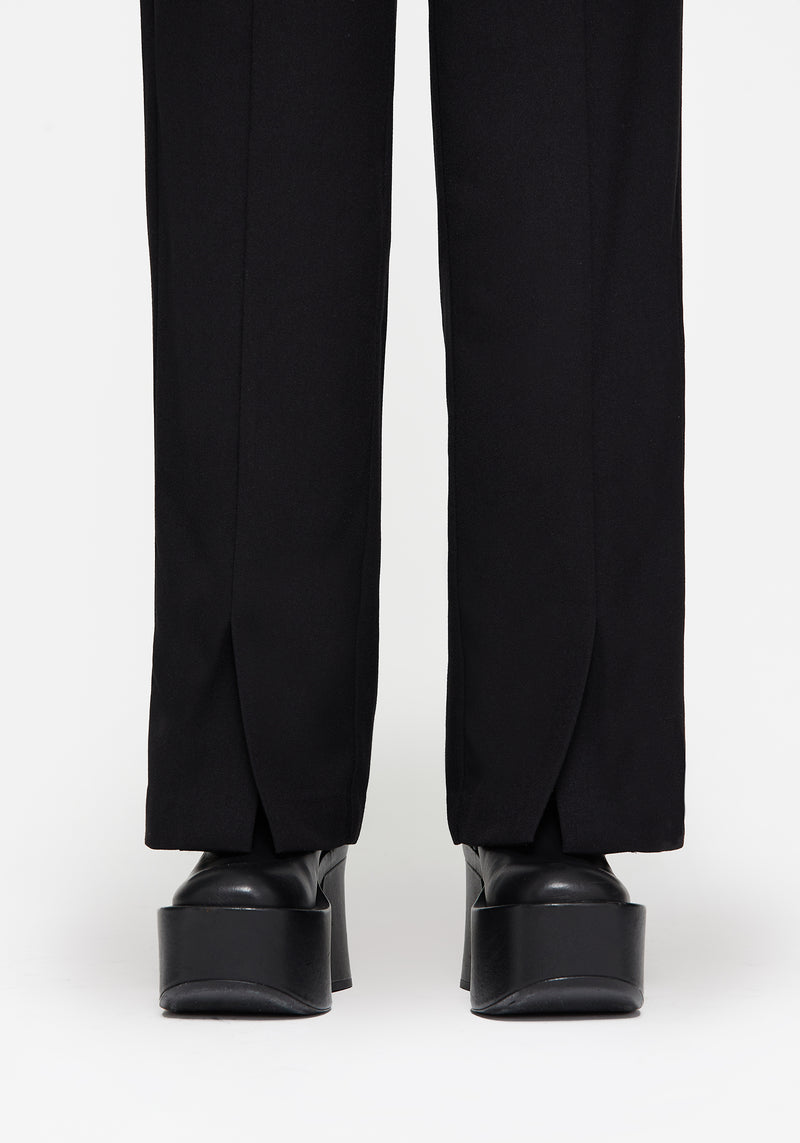 Thora Embroidered Front Split Tailored Trouser