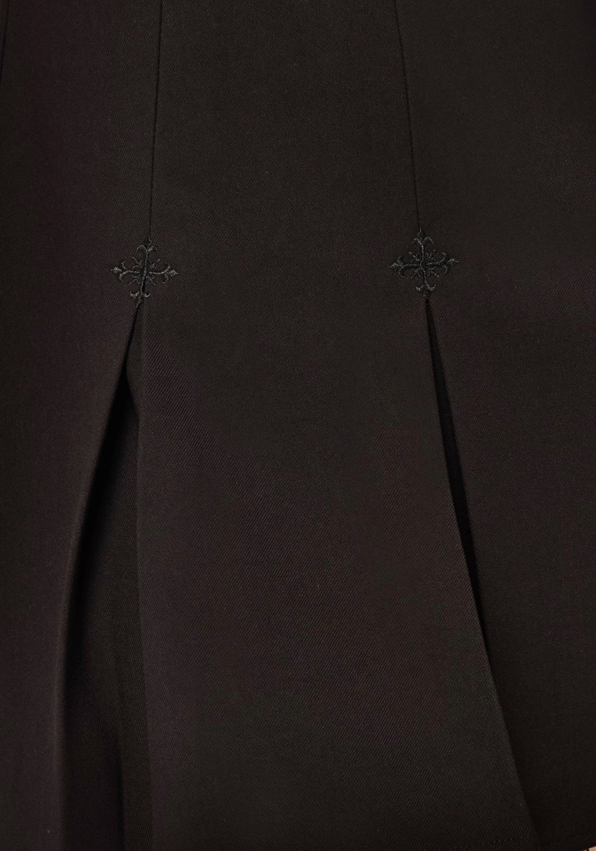 Soul Embroidered Pleated Mini Skirt