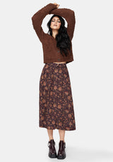 Skye Button Down Midi Skirt