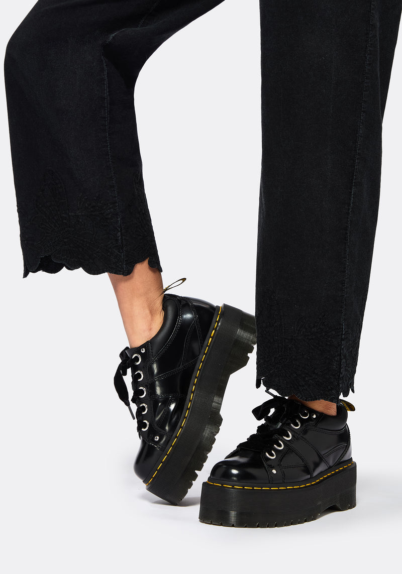 Ceres Cotton Moth Broderie Hem Trousers