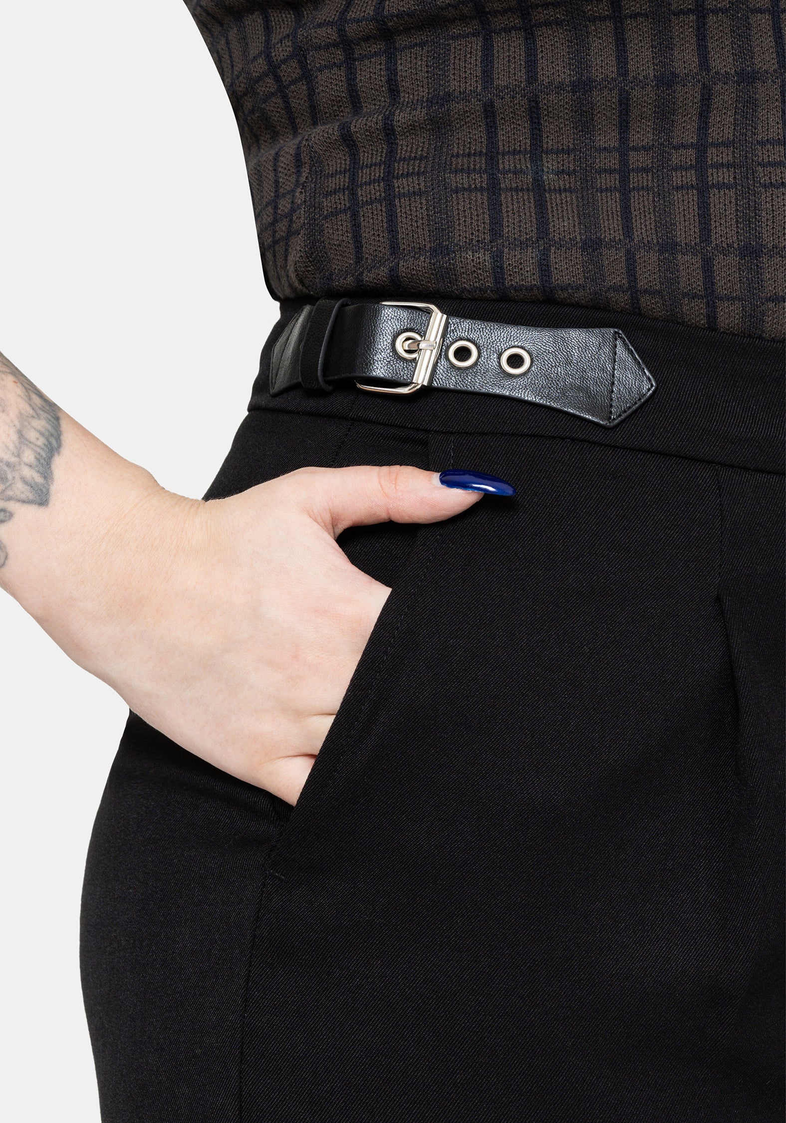 Nightingale Buckle Wide Leg Trousers