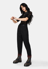 Loura Tapered Leg Check Turn Up Trouser