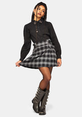 Rowenna Check Buckled Mini Skirt