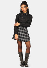 Rowenna Check Buckled Mini Skirt