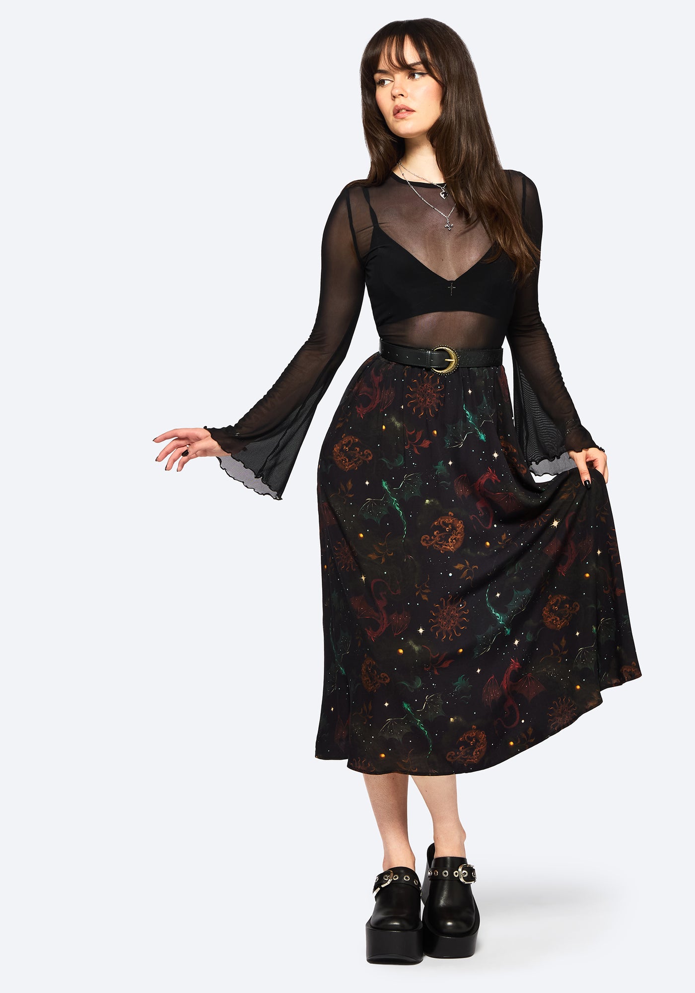 【新品未使用】PHERE Phekda Narrow Skirt_black DSC06425_200f34ea-9e29-452c-