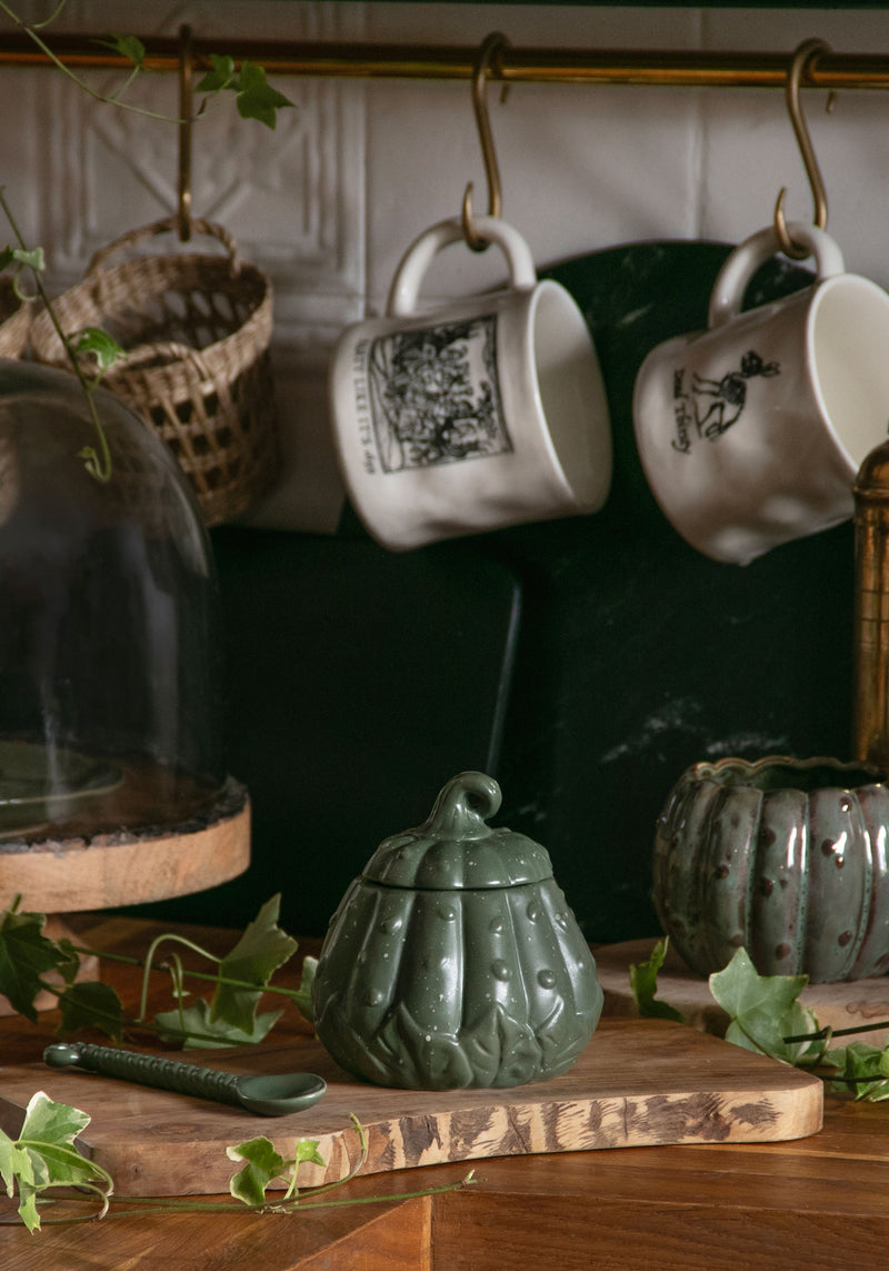 Wickhollow Gourd Trinket Bowl with Lid & Spoon