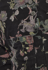 Poison Eden Print Denim Dungaree Short US 2
