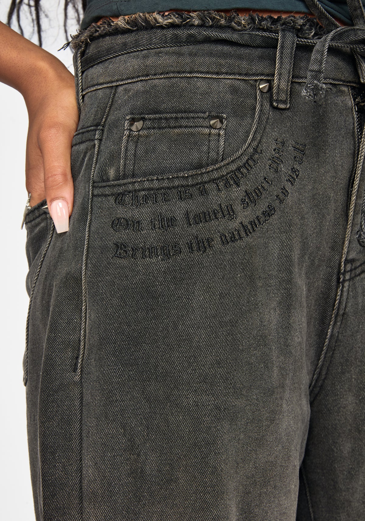 Zena Ombre Relaxed Wide Leg Jean