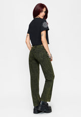 CANCELLED - Narcissa Snake Print Low Rise Straight Leg Jean