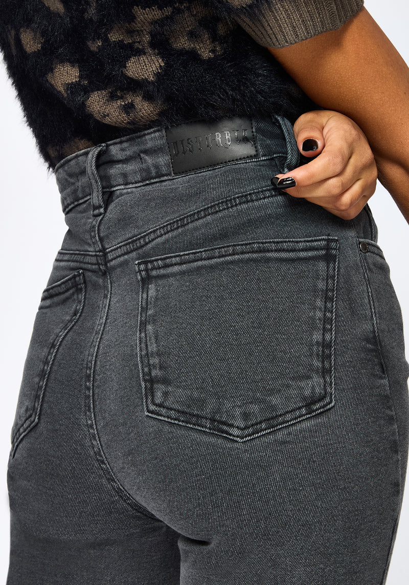 Occult Embroidered Straight Leg Jeans