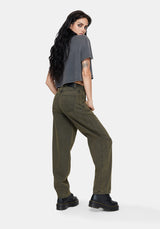 Prism Barrel Leg Embroidered Jeans