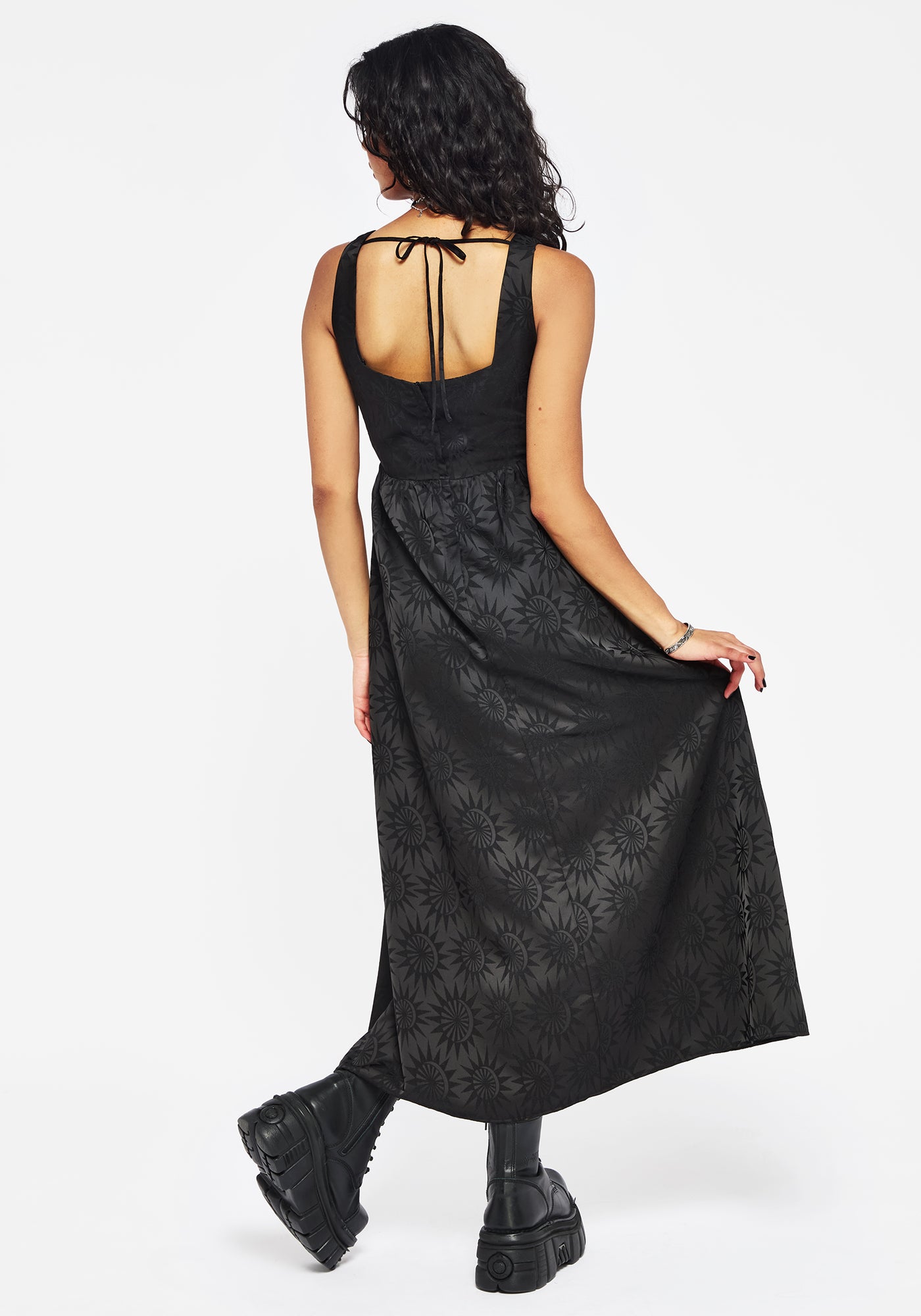 silk cami midi dress Semine Celestial Printed Cami Midi Dress | Disturbia