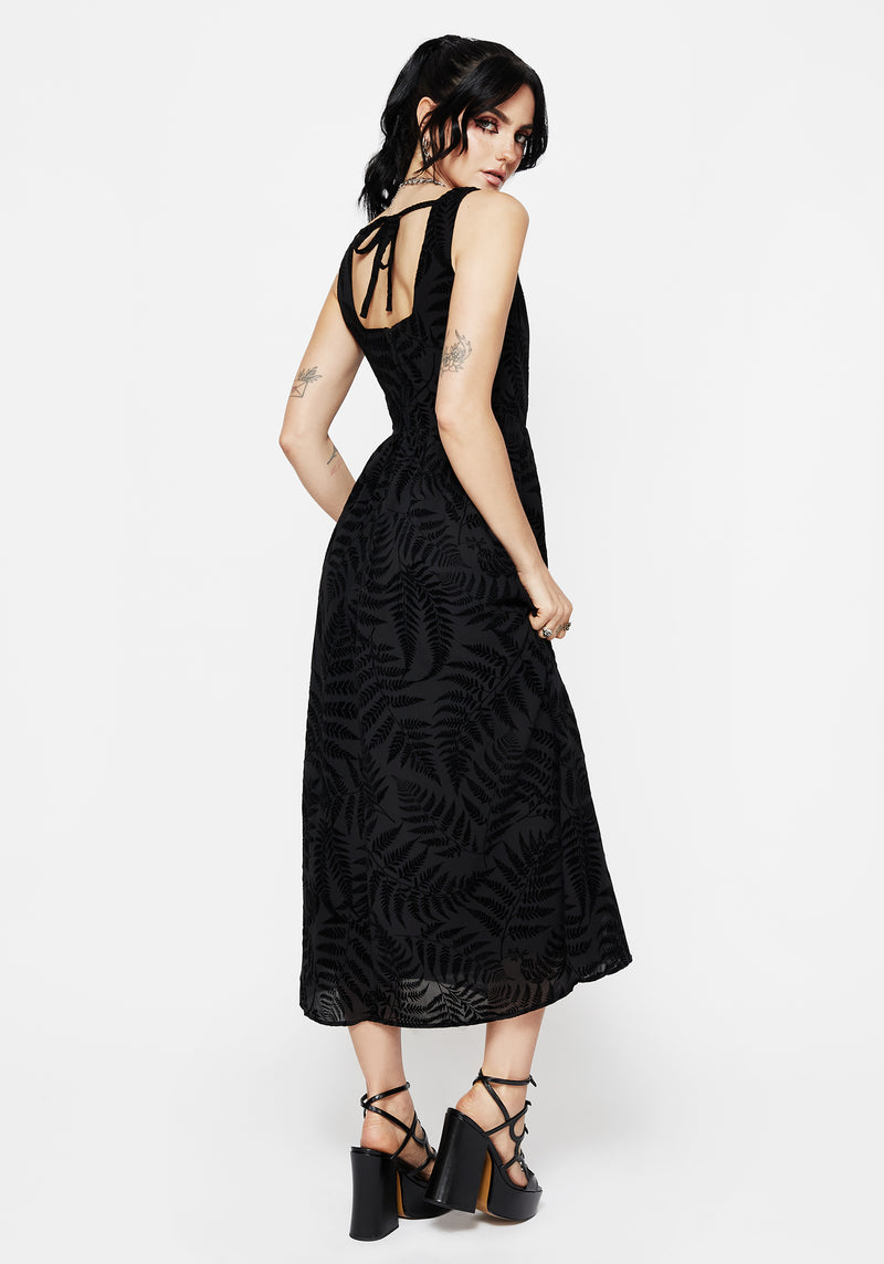 Lunafern Cami Fern Printed Midaxi Dress | Disturbia - Shop Women's Gothic, Alternative & Dark Romantic Fashion, Accessories & Homeware Lunafern Cami Fern Printed Midaxi Dress | Disturbia - Shop Women's Gothic, Alternative & Dark Romantic Fashion, Accessories & Homeware