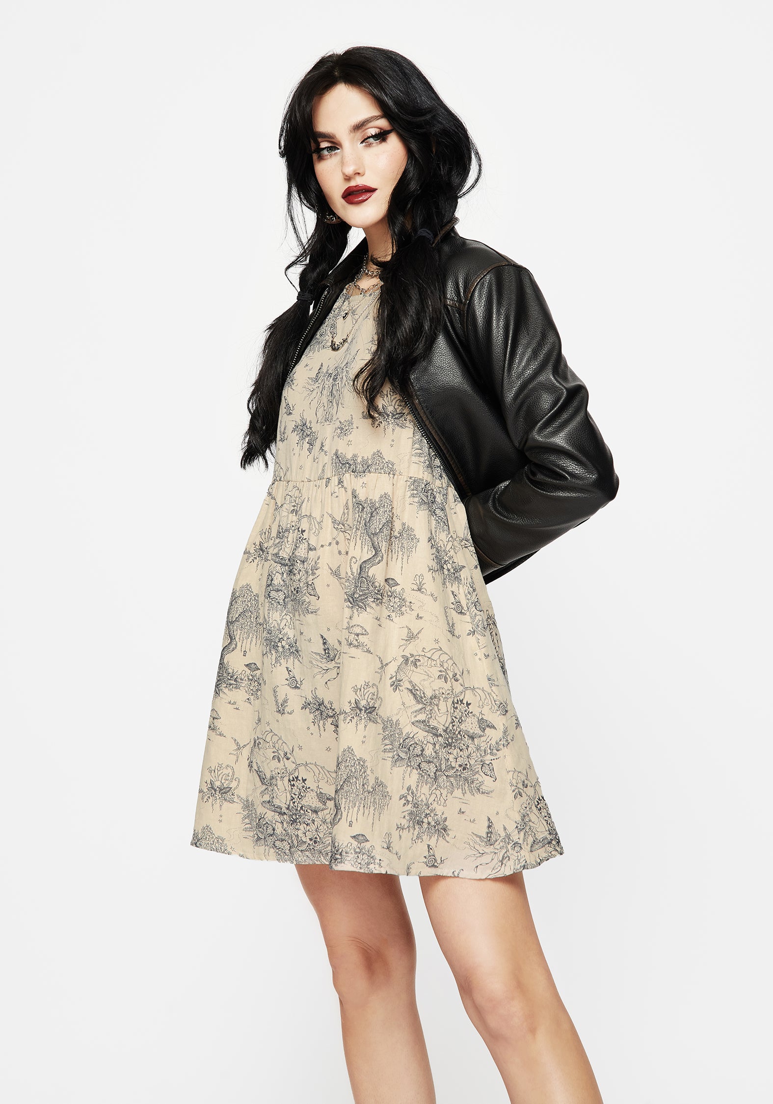 Maypole Cotton Print Mini Smock Dress | Disturbia - Shop Women's