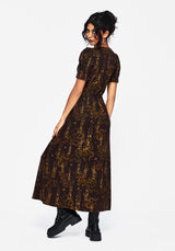 Azazel Snake Printed Midaxi Dress