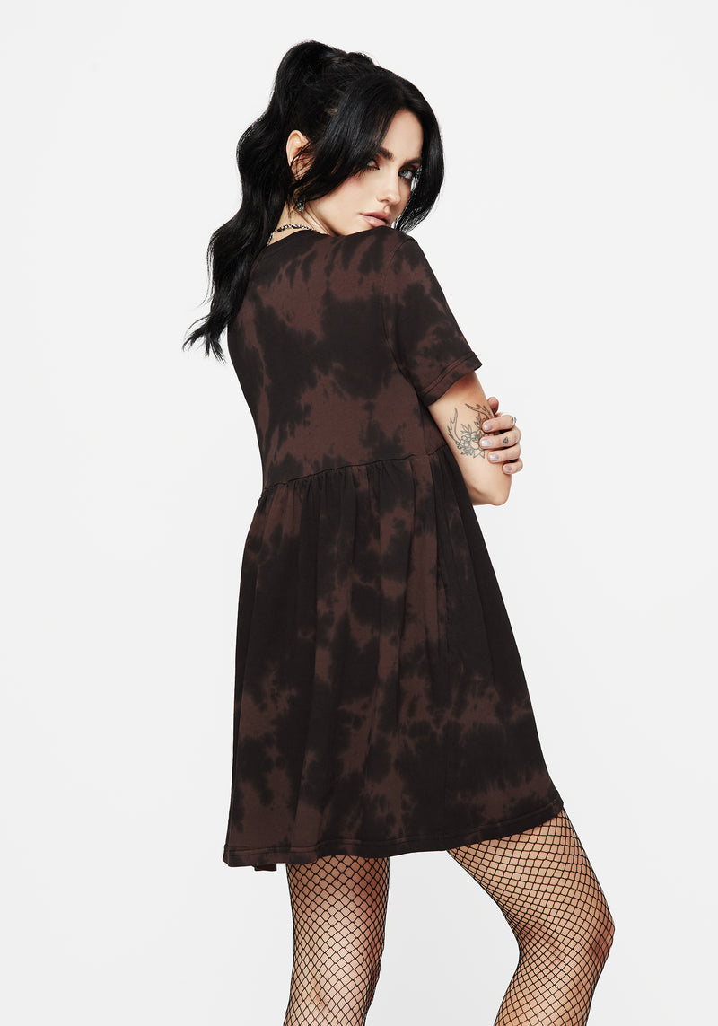 Mercury Tie Dye Cotton Mini Skater Dress | Disturbia - Shop Women's Gothic, Alternative & Dark Romantic Fashion, Accessories & Homeware Mercury Tie Dye Cotton Mini Skater Dress | Disturbia - Shop Women's Gothic, Alternative & Dark Romantic Fashion, Accessories & Homeware