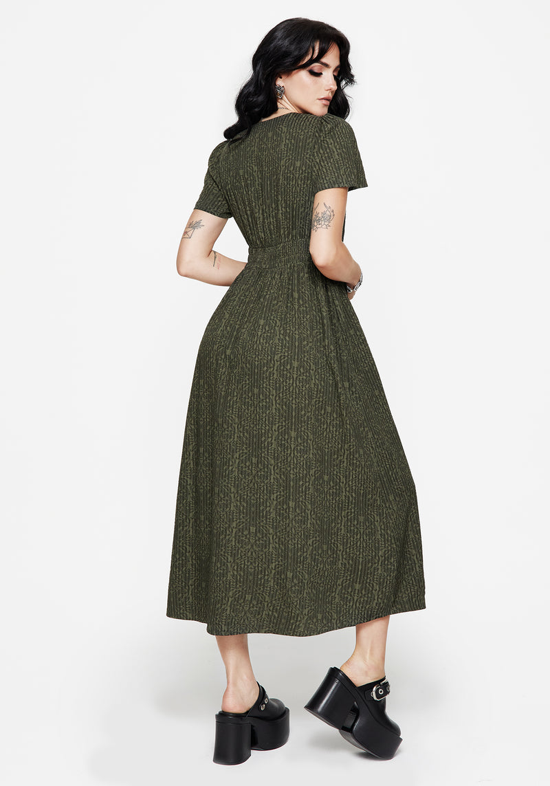 Francesca Dragon Printed Wrap Over Midaxi Dress Francesca Dragon Printed Wrap Over Midaxi Dress