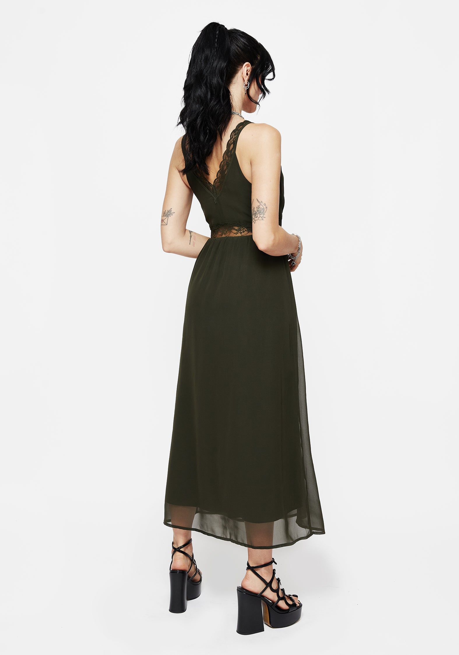 lace trim cami midi dress Bardot Alegra exclusive stretch lace cami midi dress in white