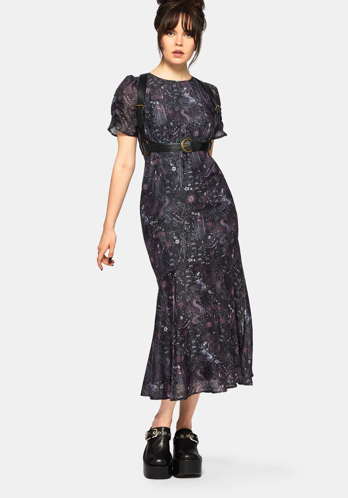 【正規品】MEDI DECALCOMANIA CHIFFON DRESS MEDI DECALCOMANIA CHIFFON DRESS