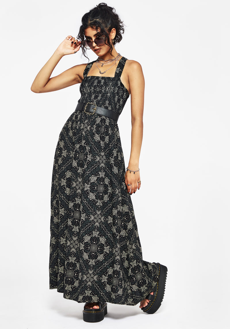 Poem Moth Printed Cami Midaxi Dress Poem Moth Printed Cami Midaxi Dress