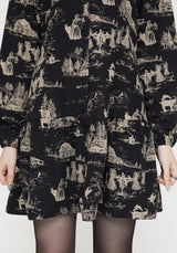 Lacelle Cotton Button Up Long Sleeve Mini Dress