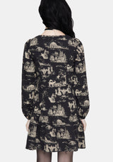 Lacelle Cotton Button Up Long Sleeve Mini Dress