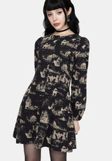 Lacelle Cotton Button Up Long Sleeve Mini Dress