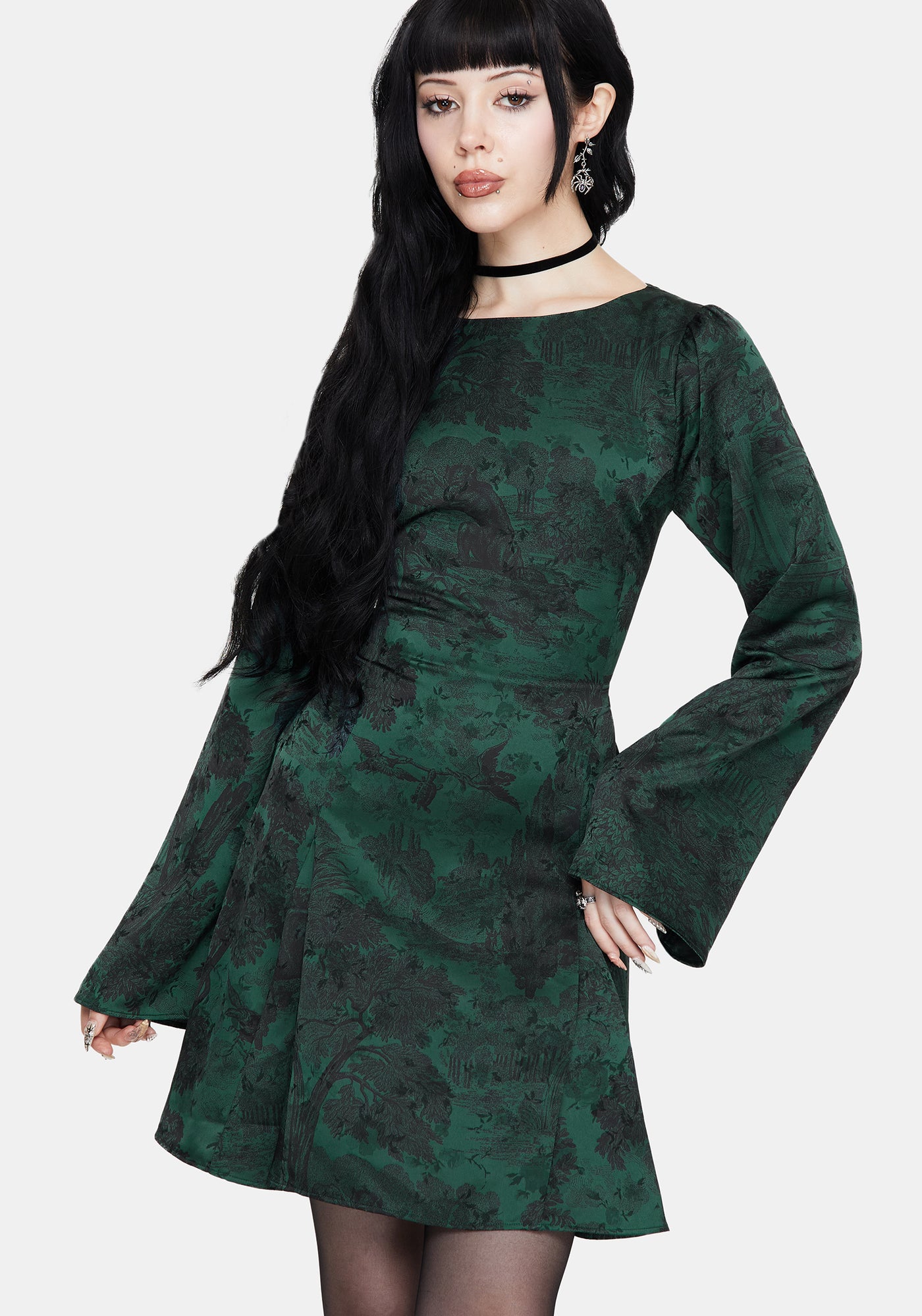 Solara Toile Print Mini Dress Disturbia Solara Toile Print Mini Dress Disturbia