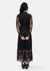 Bertha Lace Tiered Long Sleeve Maxi Dress