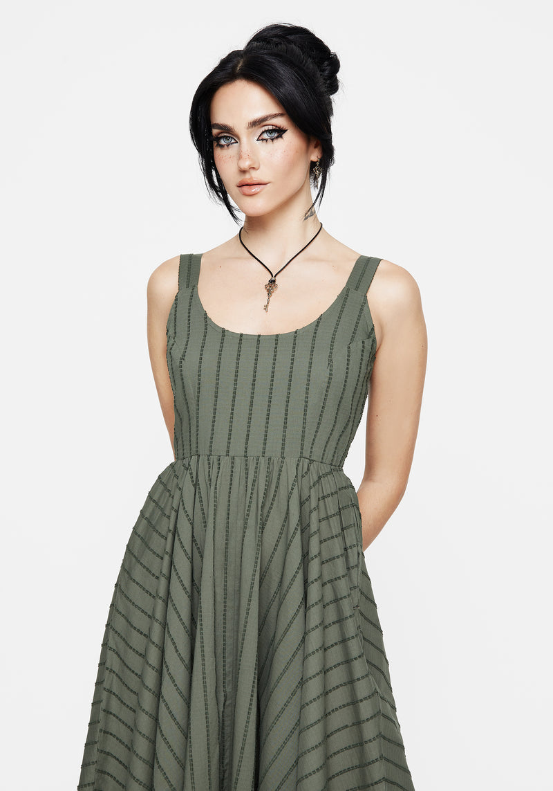 Blythe Cotton Handkerchief Hem Midaxi Dress - Green | Disturbia - Shop Women's Gothic, Alternative & Dark Romantic Fashion, Accessories & Homeware Blythe Cotton Handkerchief Hem Midaxi Dress - Green | Disturbia - Shop Women's Gothic, Alternative & Dark Romantic Fashion, Accessories & Homeware