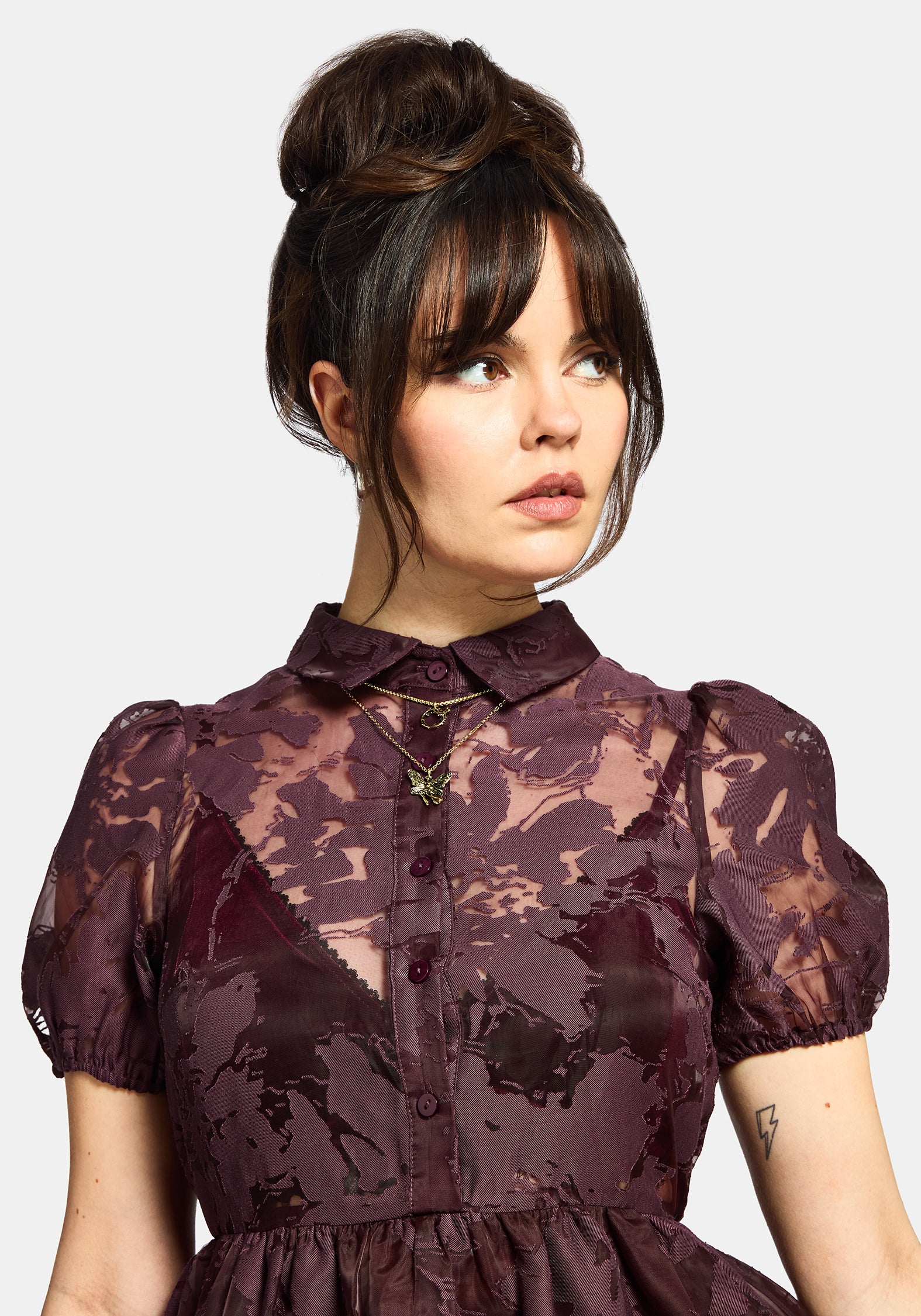 spectre layered midi shirt dress Spectre Layered Mini Shirt Dress