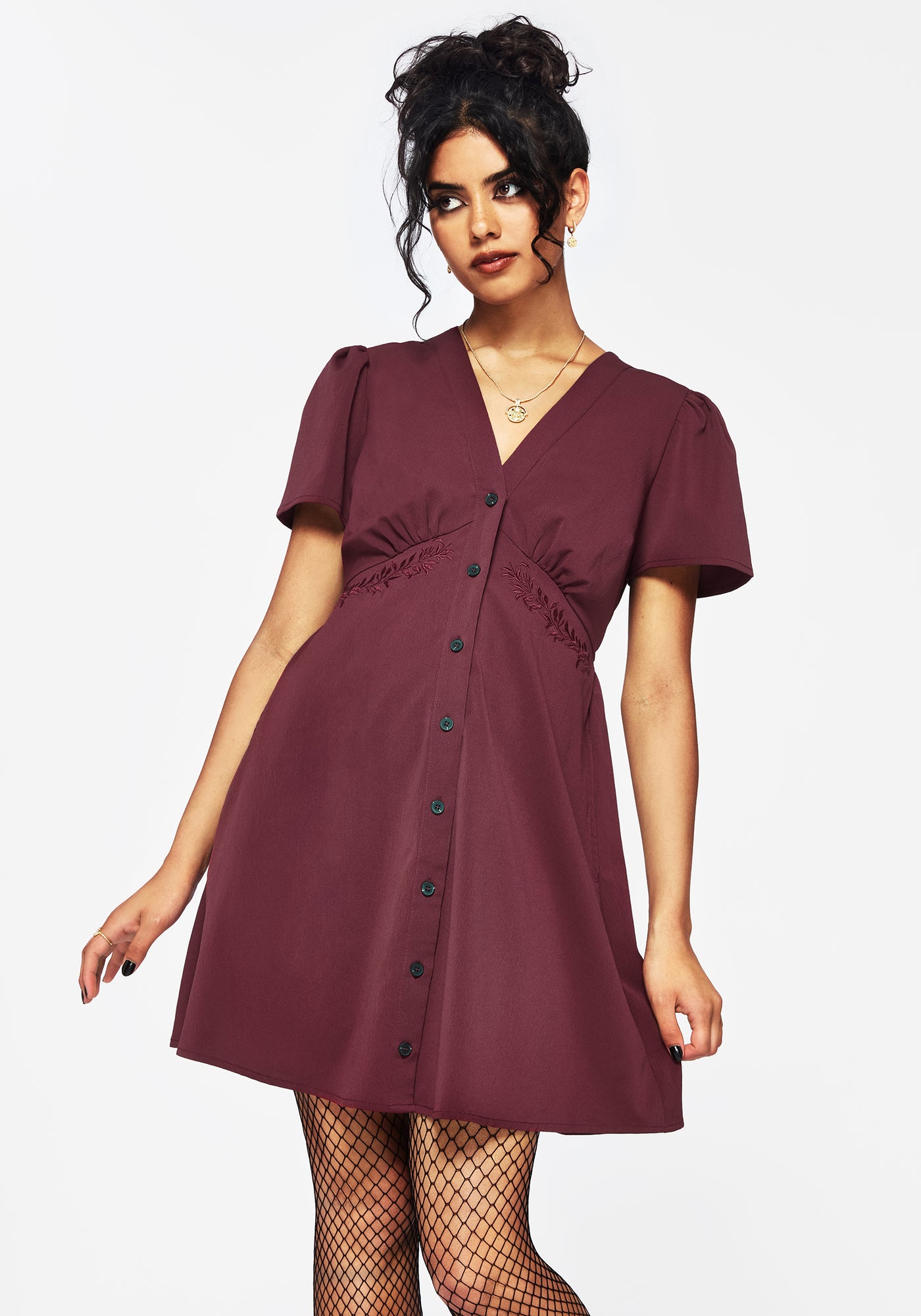 Essence Short Sleeve Mini Dress | Disturbia