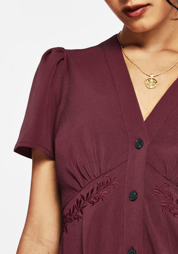 Essence Short Sleeve Mini Dress