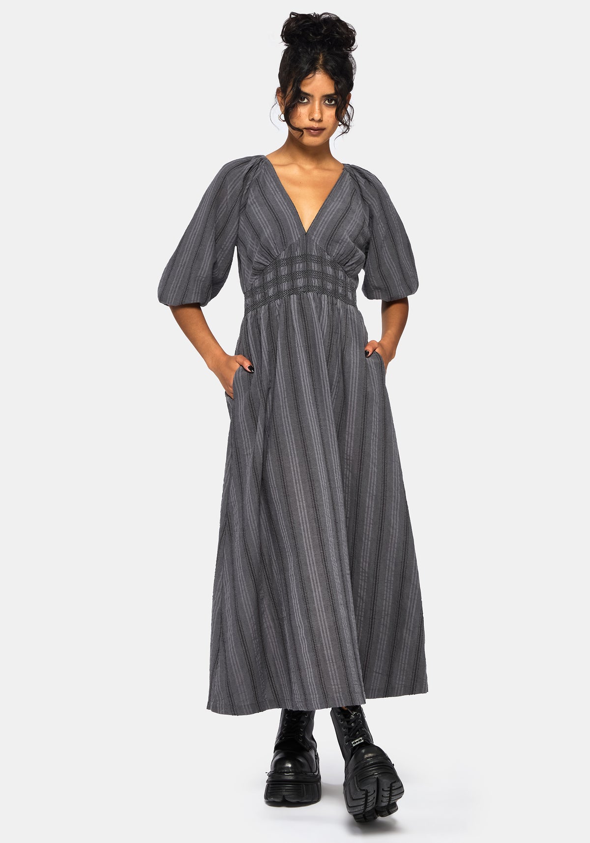 dark grey dress accessories THE STEEL GRAY DRESS Louis Dell'Olio