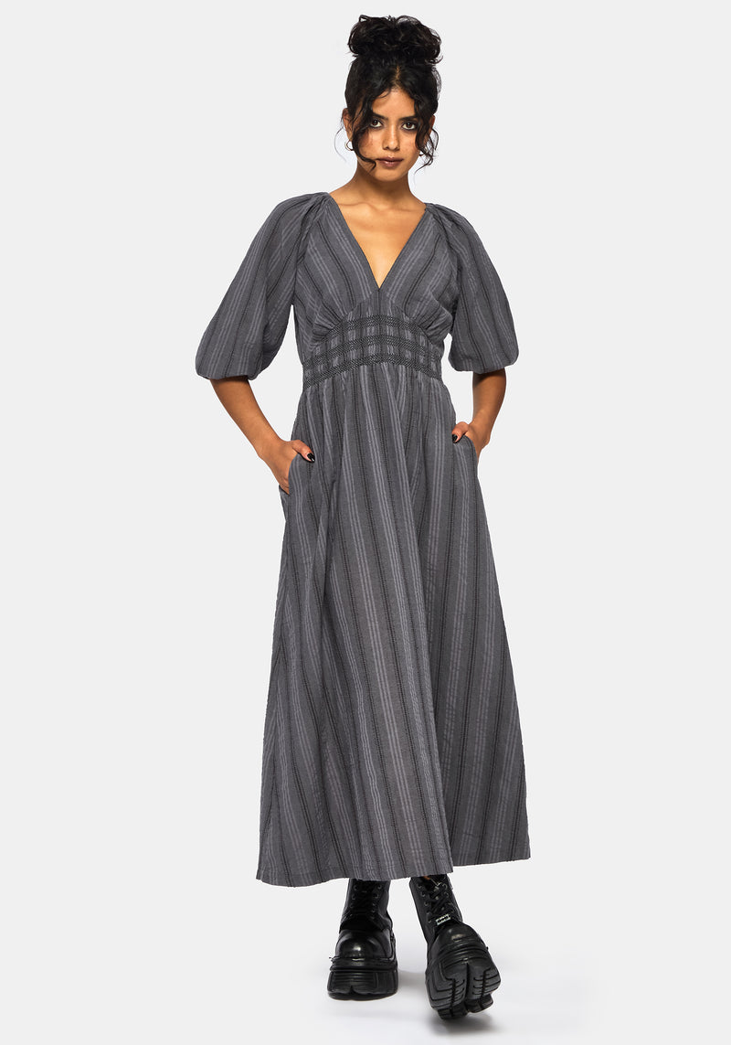 cotton midaxi dress Black Plus Rib Cotton Mix Midaxi Dress