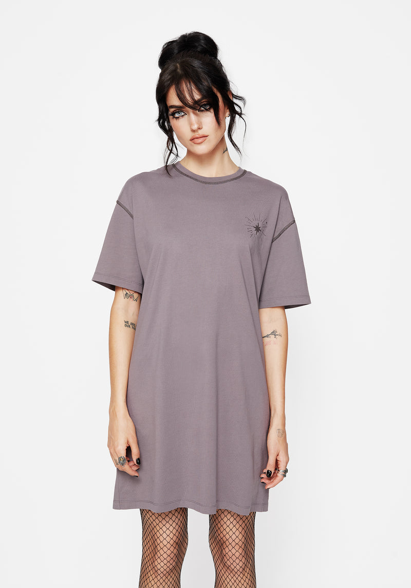 Saria Cotton-Blend Fairy Printed Jersey Tee Dress | Disturbia - Shop Women's Gothic, Alternative & Dark Romantic Fashion, Accessories & Homeware Saria Cotton-Blend Fairy Printed Jersey Tee Dress | Disturbia - Shop Women's Gothic, Alternative & Dark Romantic Fashion, Accessories & Homeware