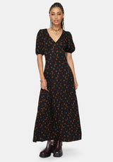 Elura Celestial Print Midaxi Dress