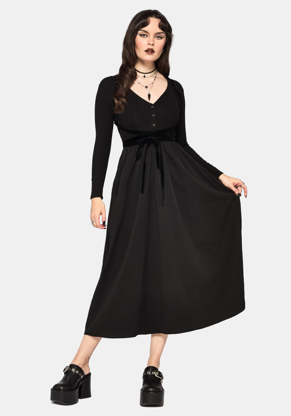 Torrent Button Up Midi Dress