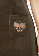 Griffinfly Embroidered Cord Mini Dress