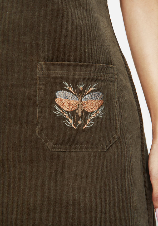 Griffinfly Embroidered Cord Mini Dress