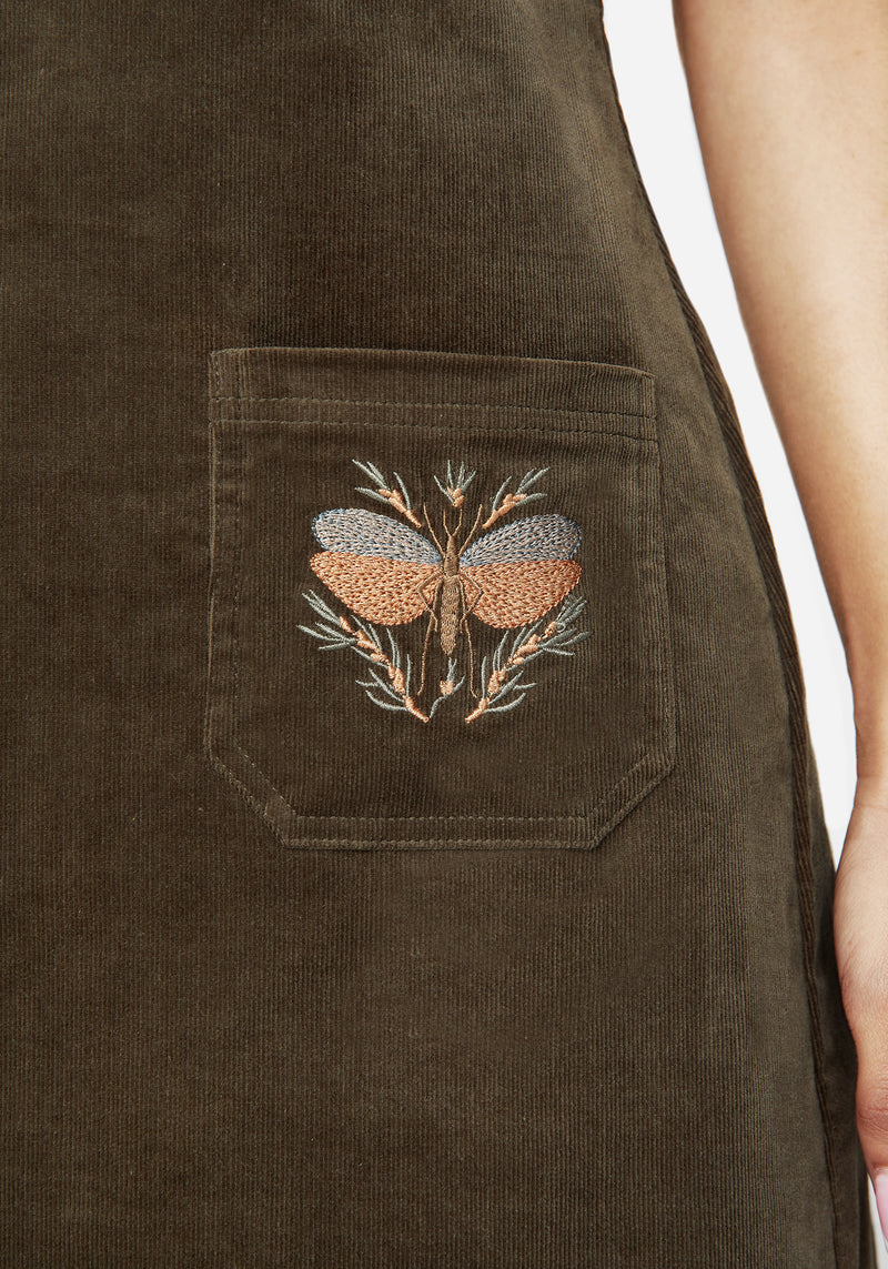 Griffinfly Embroidered Cord Mini Dress