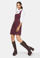 Rosia Celestial Print Suede A-Line Mini Dress