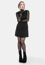 Ziggy Check Button Up Mini Dress