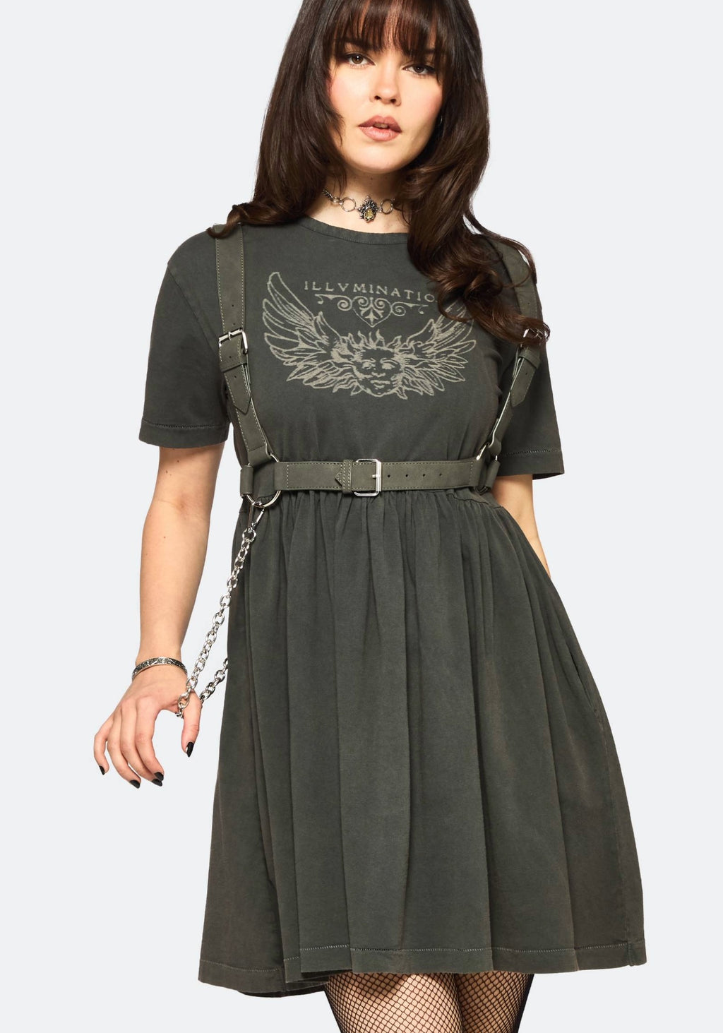 bleach black dress Oversized Bleach Tie Dye Tunic Dress