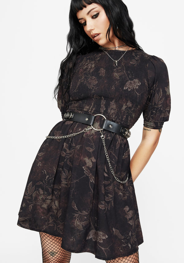 Ashmire Woodland Moth Mini Dress